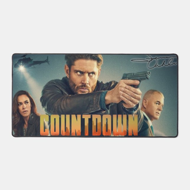 Mouse Pad Count Down Jensen Ackles Schreibtischunterlage (Vorderseite)