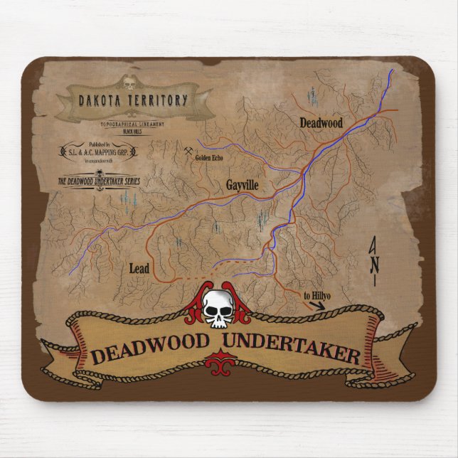 Mouse Pad der Serie Deadwood Undertakter Mousepad (Vorne)