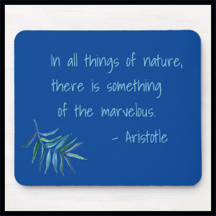 Mouse Pad für die Inspiration Aristoteles Nature Q Mousepad