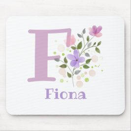 Mouse Pad Initial Plus Name & Blume Design Mousepad