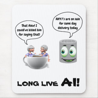 Mouse pad Long Live AI Mousepad