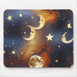 Mouse Pad – Luxury Dreamy Fiery Orange Celestial M Mousepad