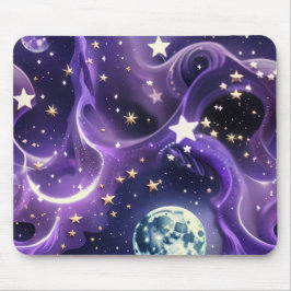 Mouse Pad – Luxury Purple Celestial Moon Phases Mousepad