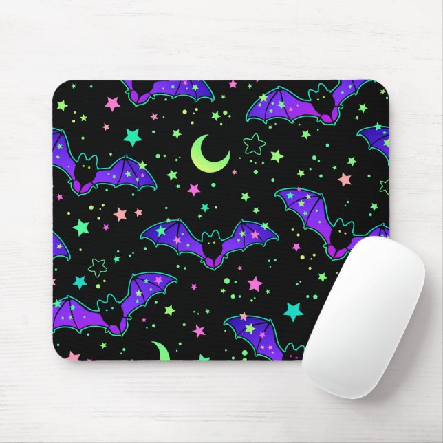 Mouse pad - "Purple bats" Mousepad (Mit Mouse)