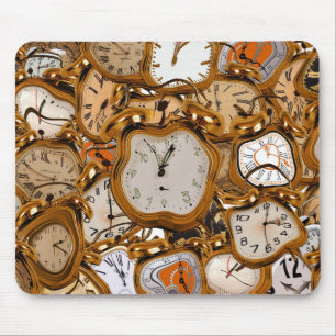 Mouse Pad Textur Anstrich Zeit Retro-Board Watch Mousepad