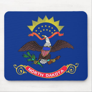 Mouse pad with Flag of North Dakota State - USA Mousepad