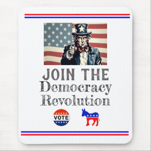 Mouse Pad zur Demokratie-Revolution Mousepad