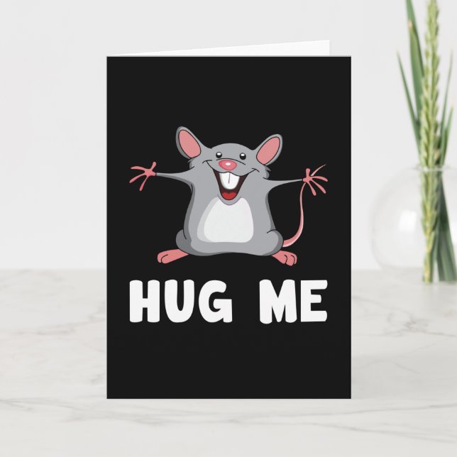 Mouse Rat Animal Pet Cheese Liebe Funny Gift Idee Karte (Vorderseite)