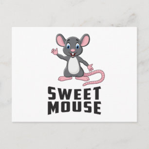 Mouse Rat Tierkäse Liebe Haustier Niedliches Funny Postkarte