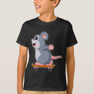 Mouse Skater Skateboard Sport T-Shirt