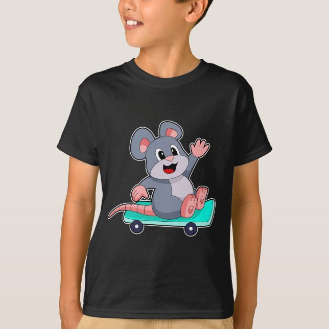 Mouse Skater Skateboard T-Shirt (Vorderseite)