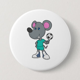 Mouse Soccer Player Soccer Button
