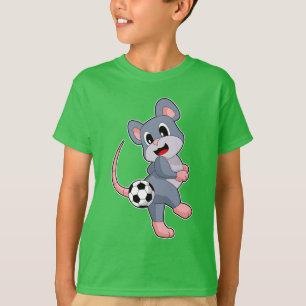 Mouse Soccer Player Soccer T-Shirt
