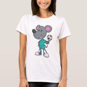 Mouse Soccer Player Soccer T-Shirt