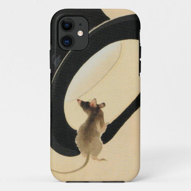 Mouse Top Hat Chinese Rat Year Zodiac Birthday iPC Case-Mate iPhone Hülle (Rückseite)