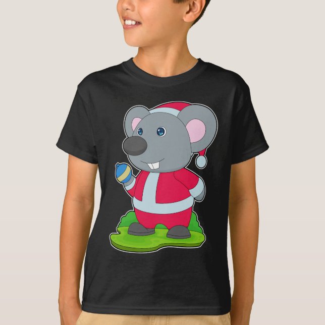 Mouse Weihnachtsball T-Shirt (Vorderseite)