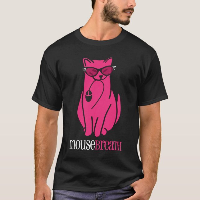 mousebreath.com-T-Shirt - katzenartige T-Shirt (Vorderseite)