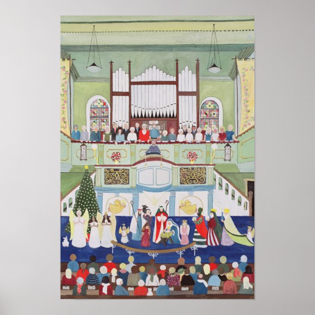 Mousehole Methodist Kapelle Cornwall Poster (Vorne)