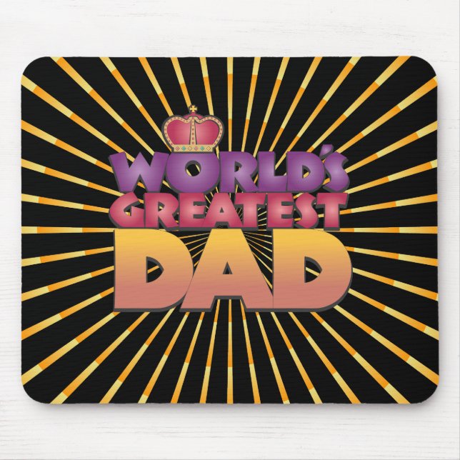Mousemat, Abstrakt Burst, der größte Vater der Wel Mousepad (Vorne)