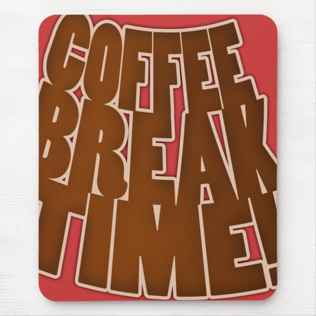 Mousemat Kaffeepause Zeit Sonne Vorlage Custom Mousepad (Vorne)