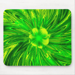 Mousepad Abstrakt Lines Green Blume