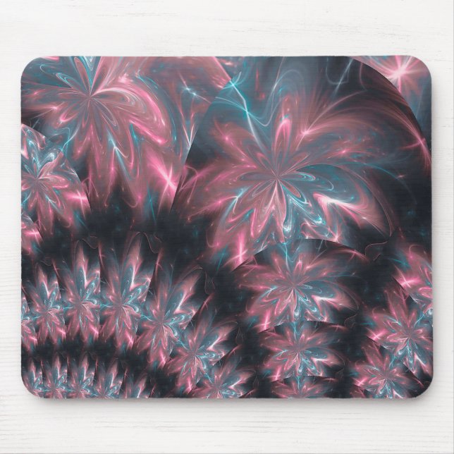 Mousepad Abstrakte Blume Symmetrische Anordnung (Vorne)
