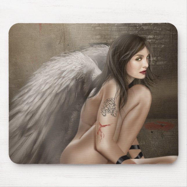 Mousepad Angel dunkel (Vorne)