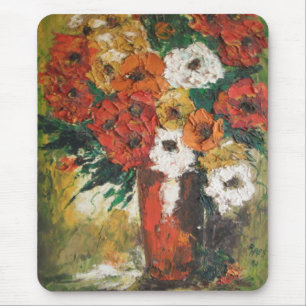 Mousepad Ann Hayes Painting Red Blume Mixed