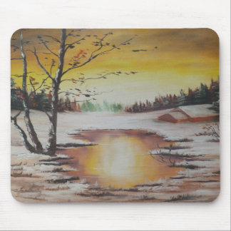 Mousepad Ann Hayes Painting Winterszene