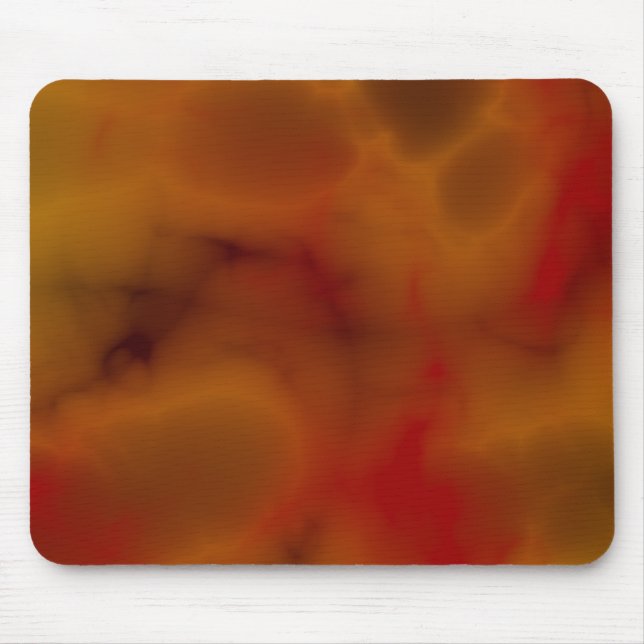 Mousepad aus abstraktem rotem Marmor (Vorne)