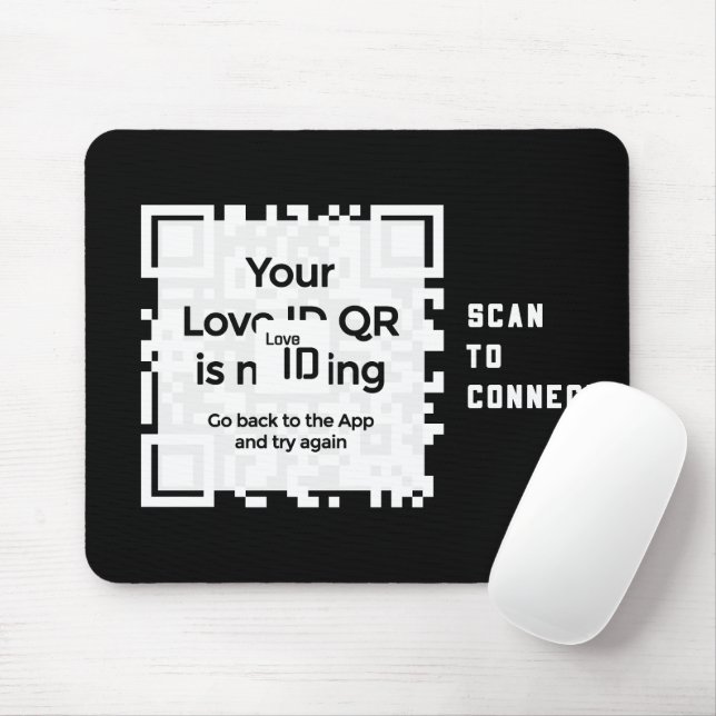 Mousepad - BLACK - QR - PURE Collection (Mit Mouse)