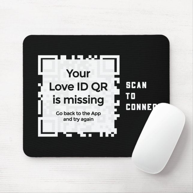 Mousepad - BLACK - QR - PURE Collection (Mit Mouse)