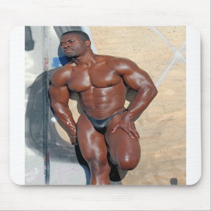 Mousepad, Bodybuilder Jean SCUTT #58A Mousepad