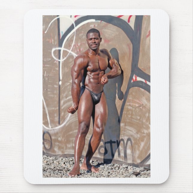 Mousepad, Bodybuilder Jean SCUTT # 5A Mousepad (Vorne)
