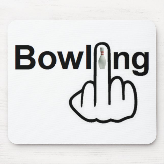 Mousepad Bowling Gedreht (Vorne)