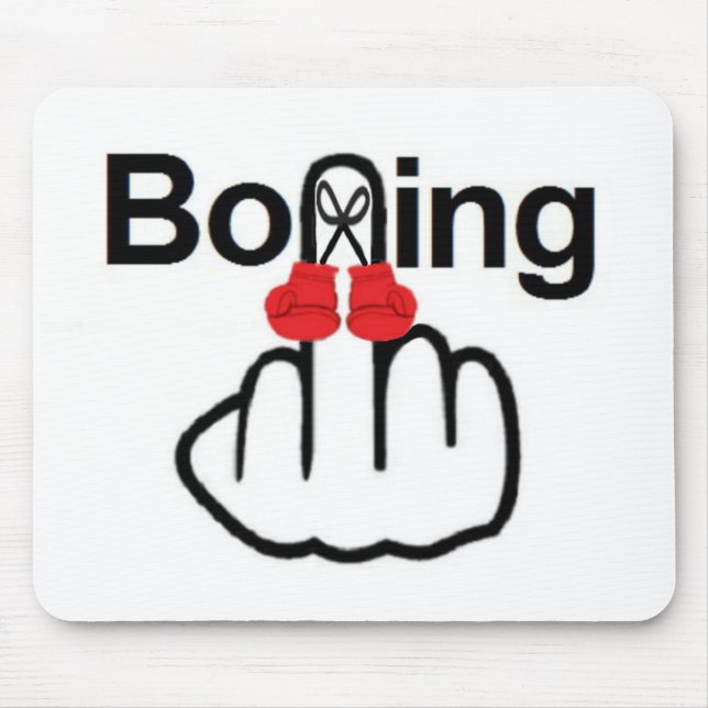 Mousepad Boxing Gedreht (Vorne)