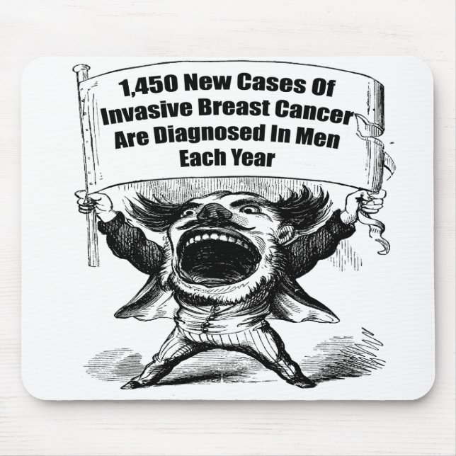 Mousepad - Brustkrebs der Männer (Vorne)