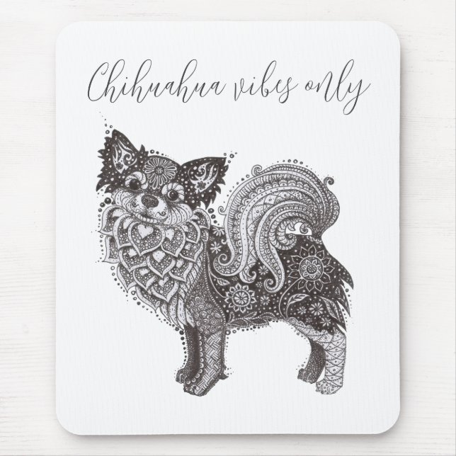 Mousepad Chihuahua Vibes (Vorne)