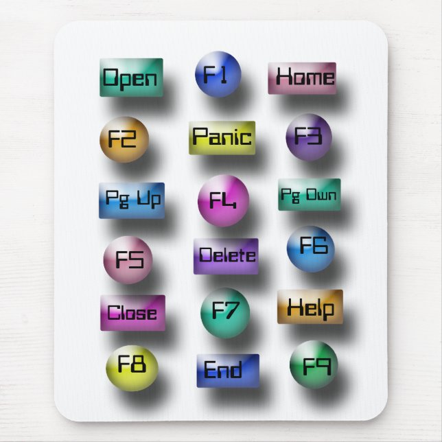 Mousepad - Computertasten (Vorne)