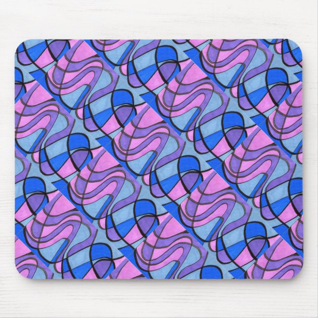 Mousepad "Cooler Morgen", getekter abstrakter Entw (Vorne)