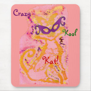 Mousepad "Crazy, Kool Kat II" - individuell anpass