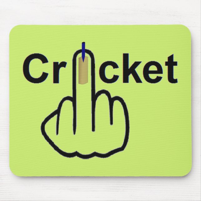 Mousepad Cricket Gedreht (Vorne)