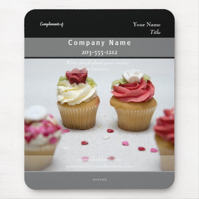 Mousepad-Cupcakes - HAMbyWG Mousepad (Vorne)
