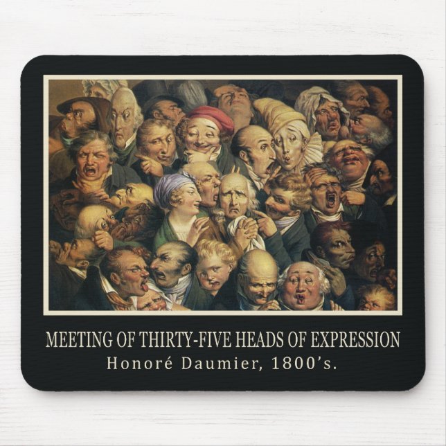 Mousepad Daumiers Expressions (Vorne)