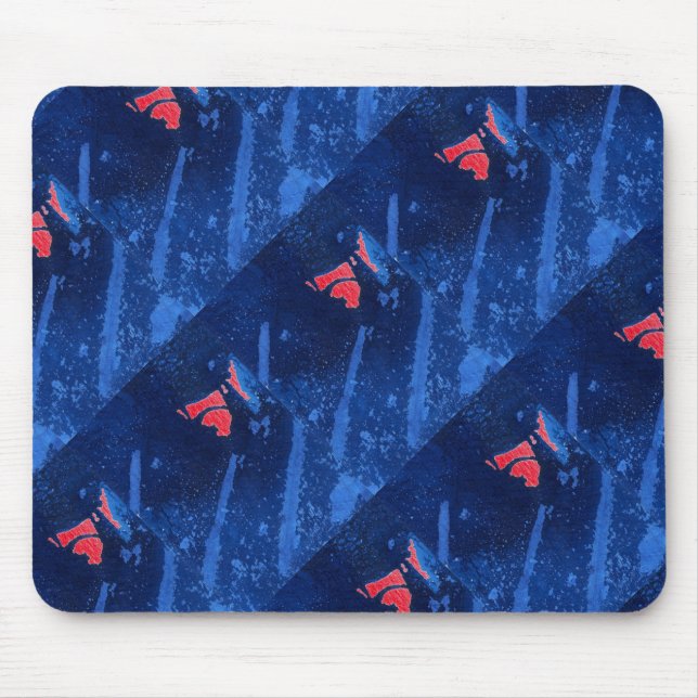 Mousepad "Deep Waters 4" geteerte abstrakte Design (Vorne)