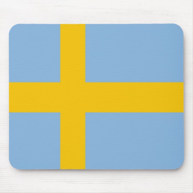Mousepad der schwedischen Flagge (Vorne)