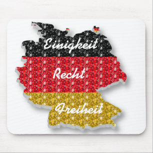 Mousepad Deutschland Flag Einigkeit Recht Freiheit