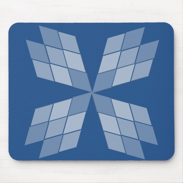 Mousepad - Diamantblätter (Vorne)