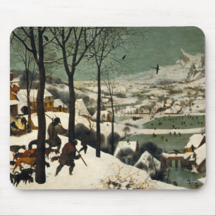 Mousepad Die Jäger im Schneefräser Bruegel