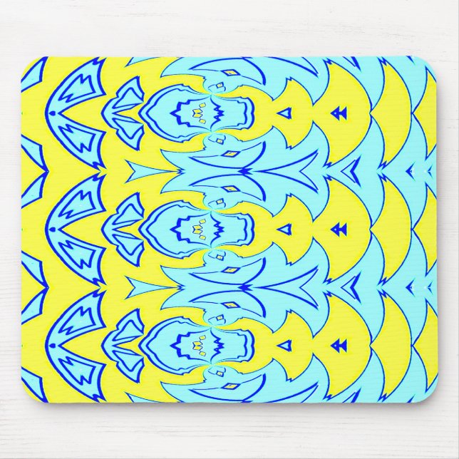 Mousepad, Ein elegantes, vielfarbiges klassisches  Mousepad (Vorne)
